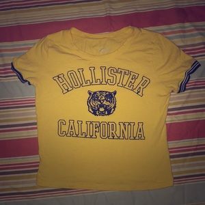 Yellow Hollister crop top
